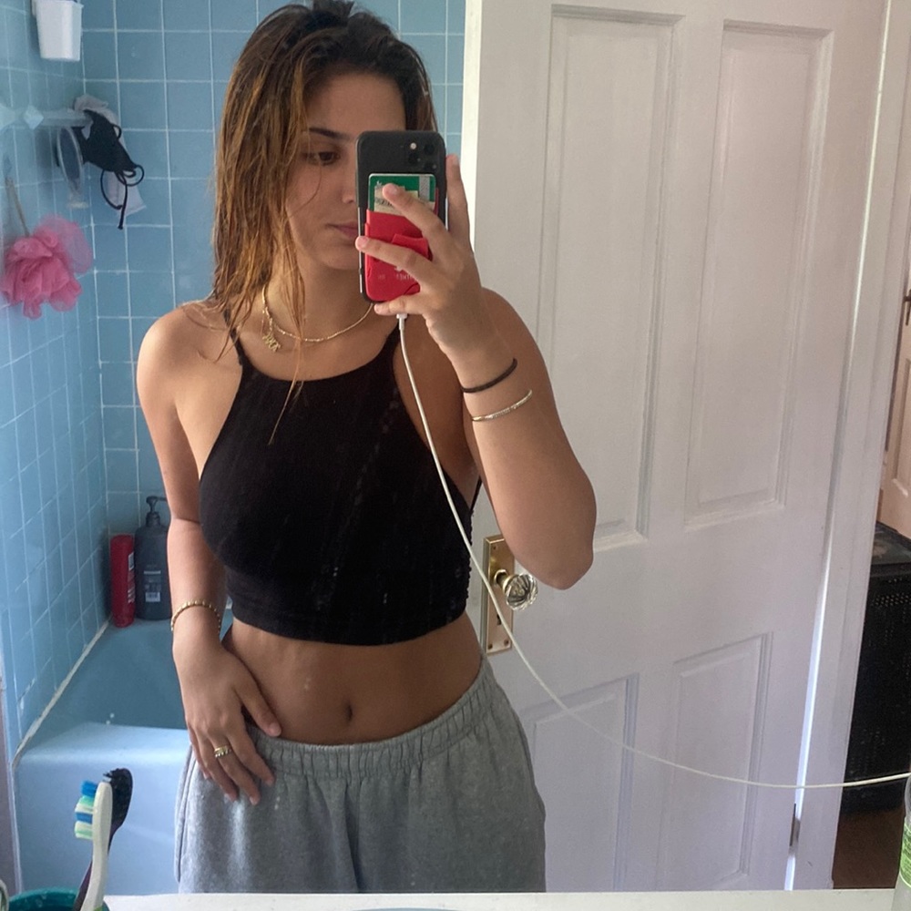 Urban outfitters backless black top